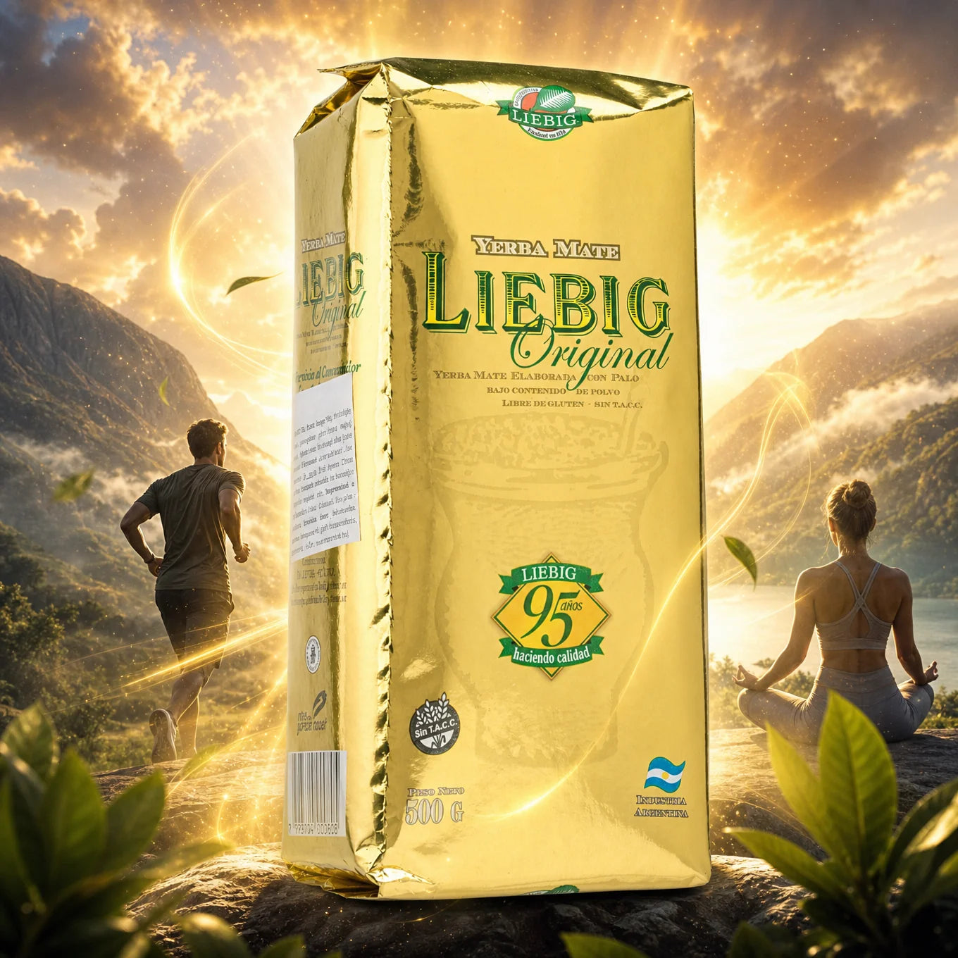 Chá de yerba mate Liebig Original • Elaborado com palo • 500 g
