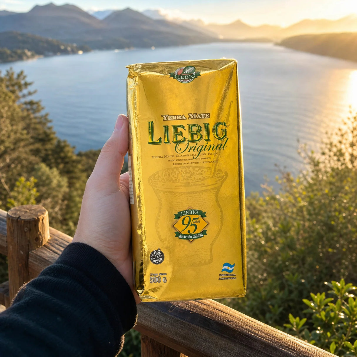 Chá de yerba mate Liebig Original • Elaborado com palo • 500 g