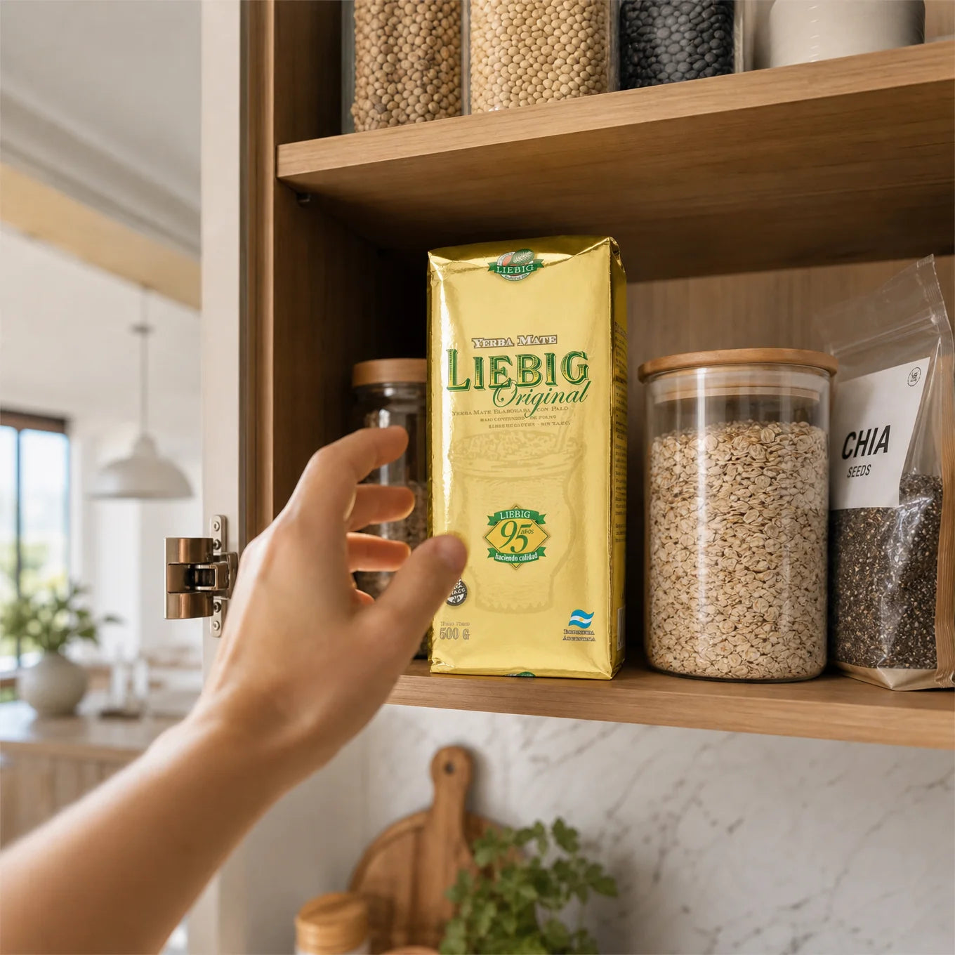 Chá de yerba mate Liebig Original • Elaborado com palo • 500 g