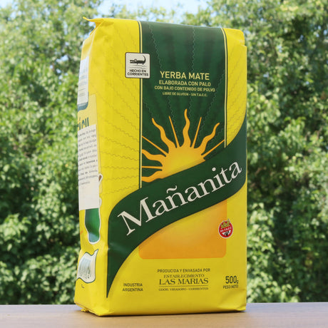 Chá de yerba mate Mañanita • Elaborado com palo • 500 g