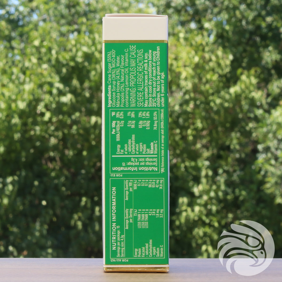 Pastilhas de mel de Manuka com própolis • 15 unid.