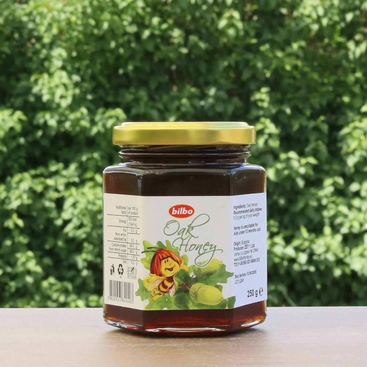 Mel de carvalho cru Bilbo • 250 g