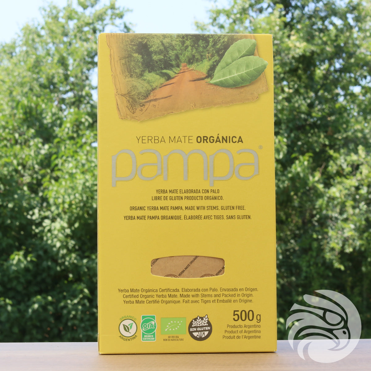 Chá de yerba-mate biológico Pampa • Elaborado com palo • 500 g