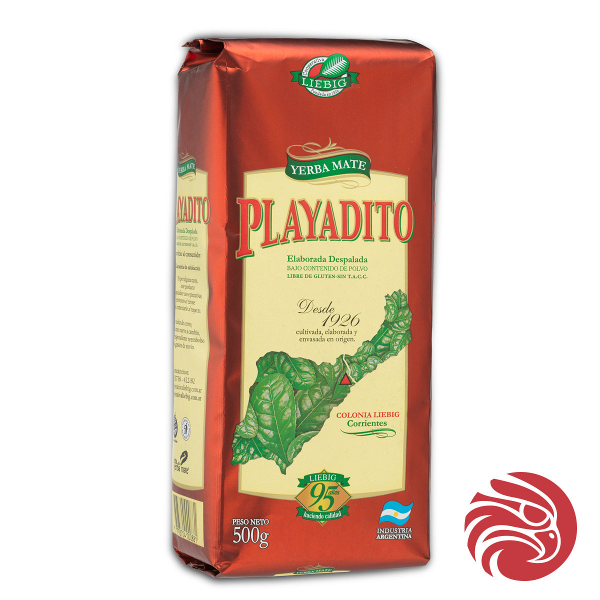 Erva-mate Playadito • Elaborada DESPALADA • 500 g