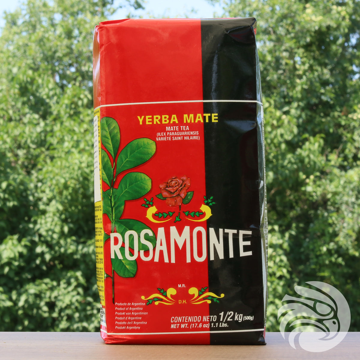 Chá de erva-mate Rosamonte • Elaborado com pau • 500 g