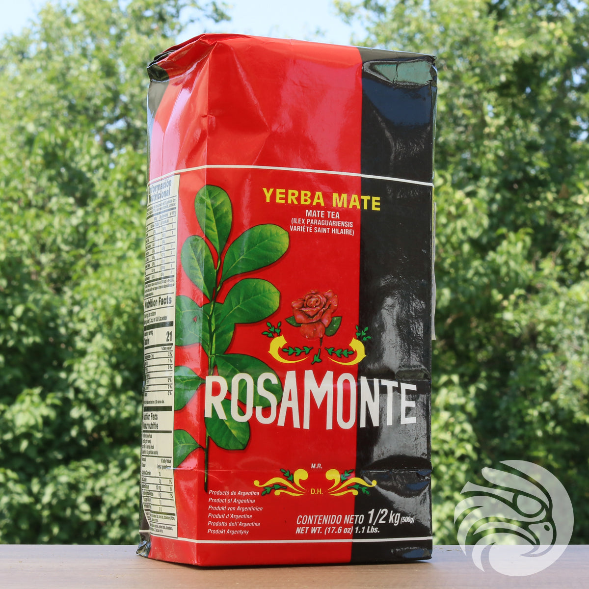 Chá de erva-mate Rosamonte • Elaborado com pau • 500 g