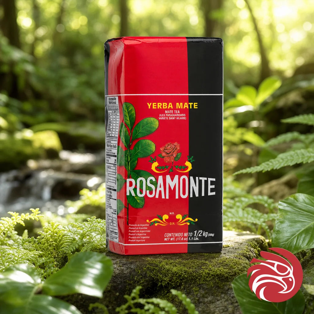 Chá de erva-mate Rosamonte • Elaborado com pau • 500 g