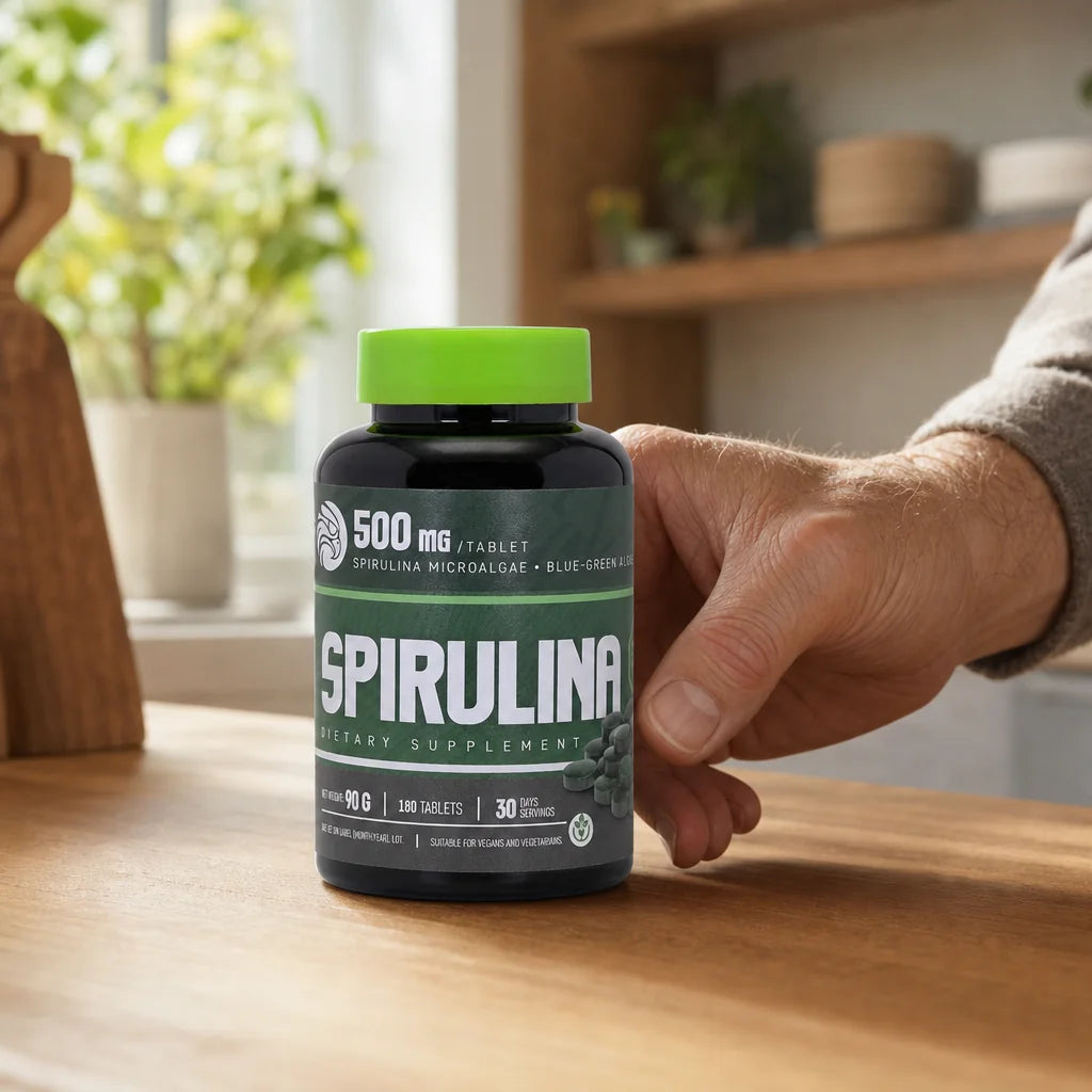 Mannavita, comprimidos de Spirulina 500 mg • 180 unid.