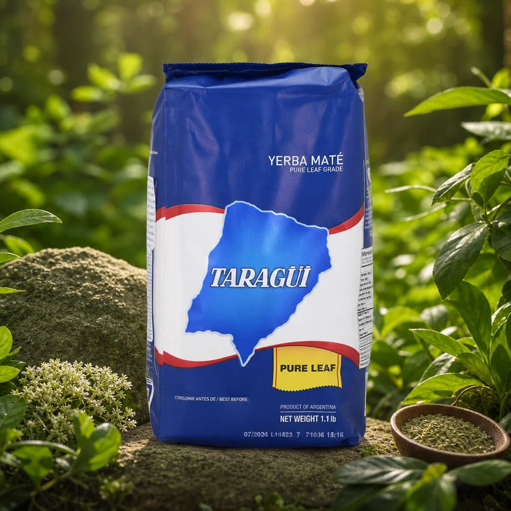 Chá de yerba mate Taragüi • Folha pura - Sem palo • 500 g