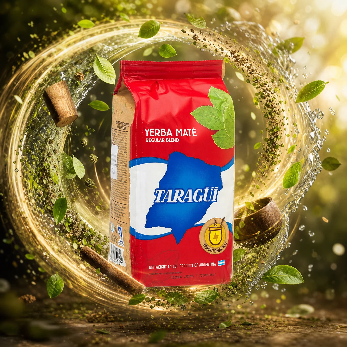 Chá mate Taragüi • Elaborado com pau • 500 g