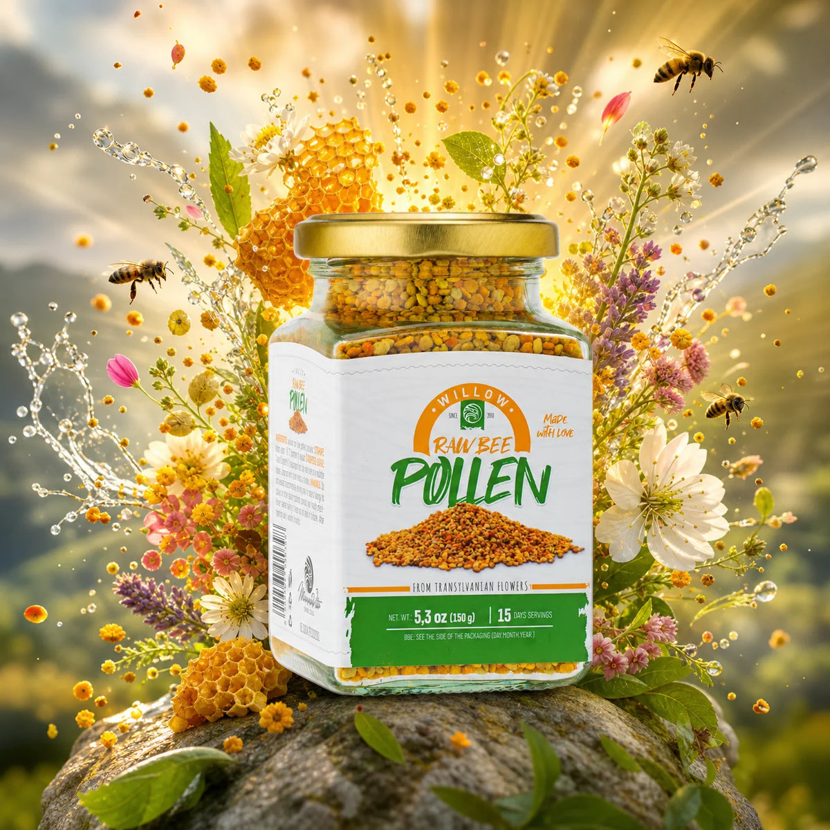 Mannavita pólen de abelha cru de Salgueiro • 150g