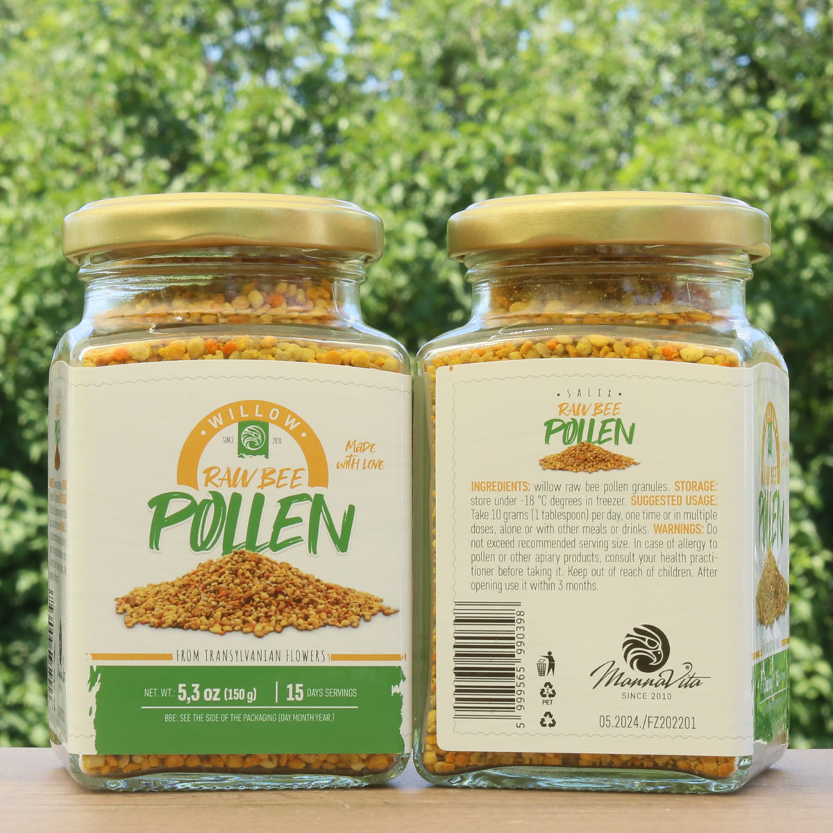 Mannavita pólen de abelha cru de Salgueiro • 150g